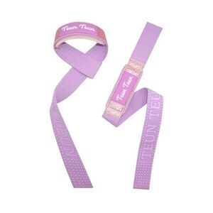 Weight Lifting Wrist Straps 24" Cotton Gym Straps Deadlift Pulling Lavender Pair